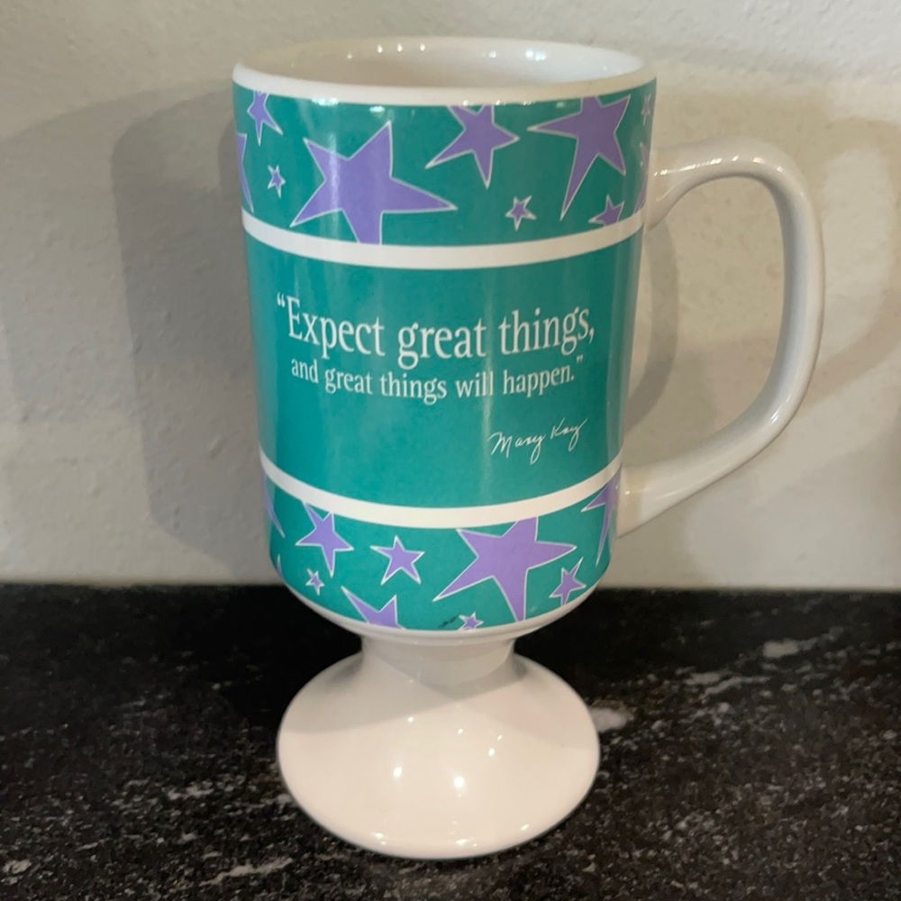 Mary Kay footed mug